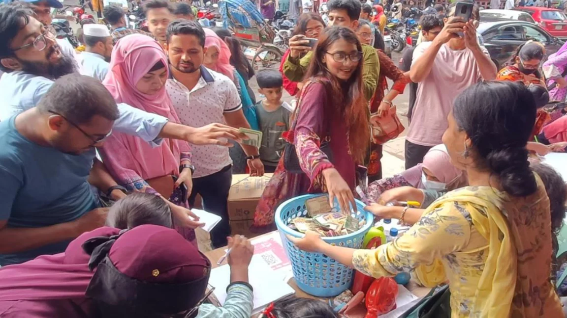 5 crore collected in DU in 4 days for flood victims.