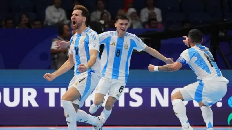 Argentina's flying start by defeating Ukraine 7-1!