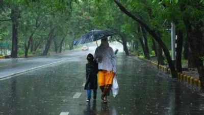 Rain in the midst of severe winter!