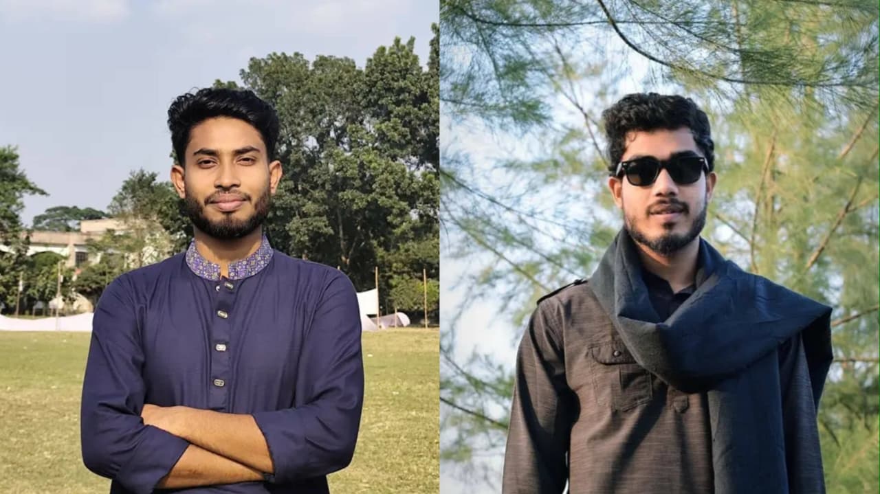 Sifat, President of EB's Greater Faridpur Student Welfare, and Sagar, Secretary