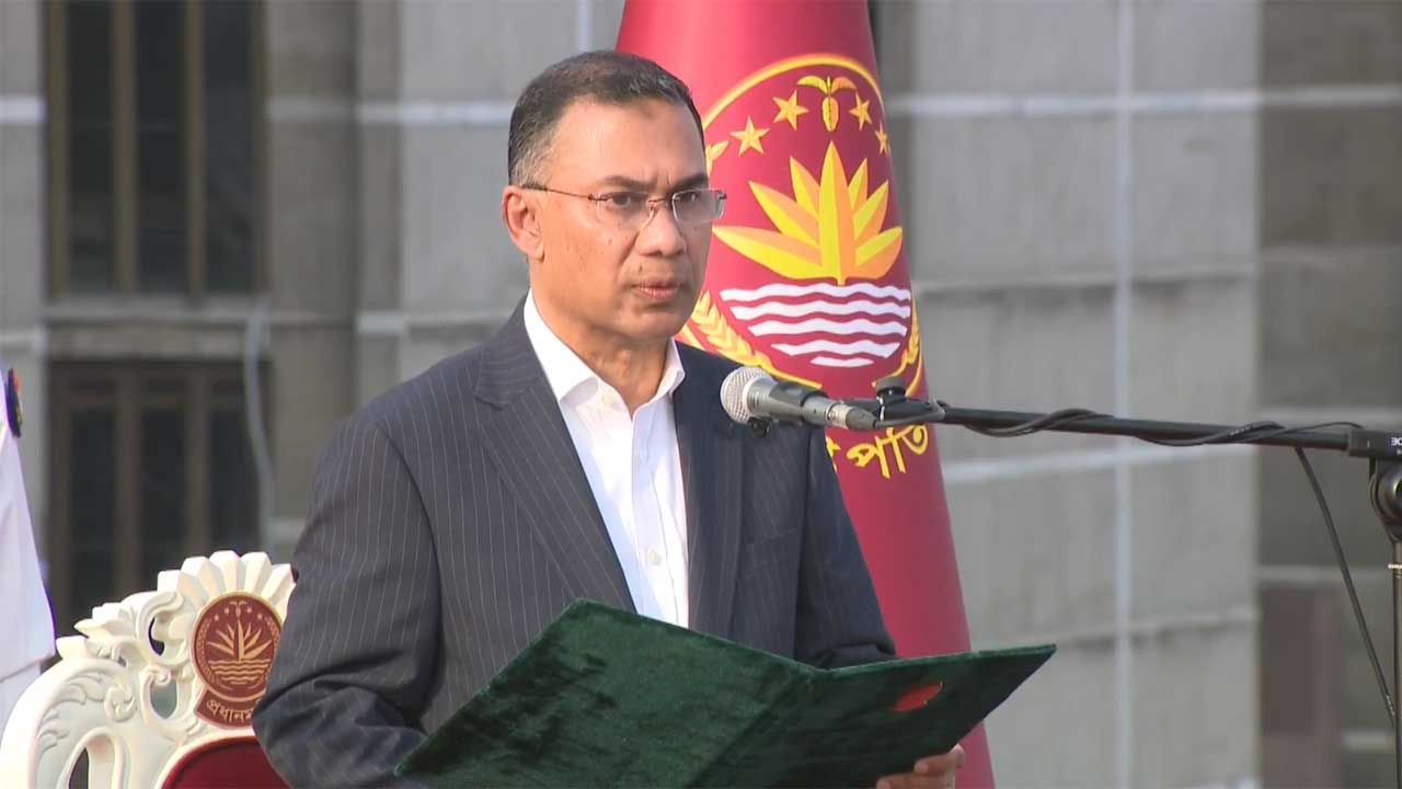 Tarique Rahman takes oath as the country's 11th Prime Minister