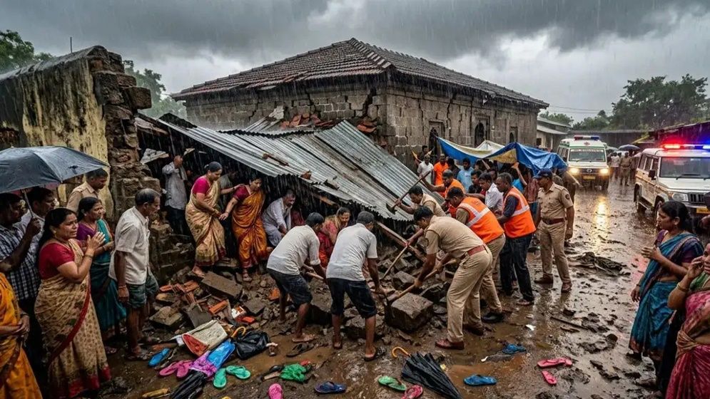 Temple wall collapses in India, 6 killed, at least 14 injured
