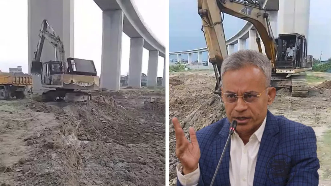 The issue of soil being removed from under the pillars of the Padma Railway Bridge is not true: Bridges Minister