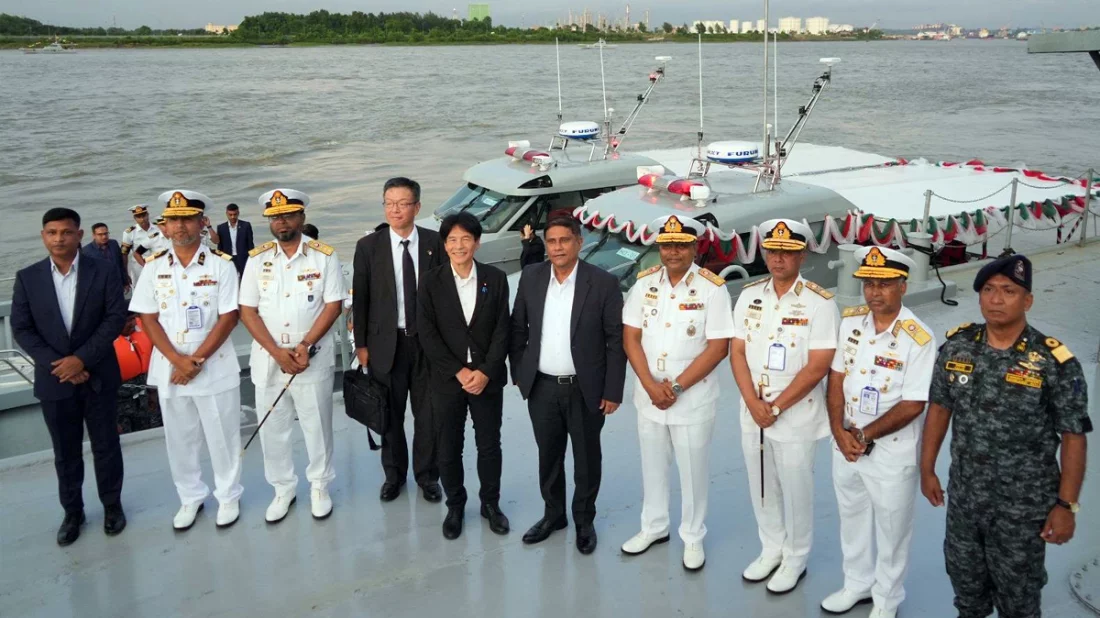 Bangladesh Navy receives five modern patrol boats from Japan