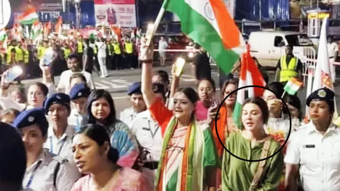 Jaya Ahsan in Kolkata's Rajpath procession, discussion and criticism on social media