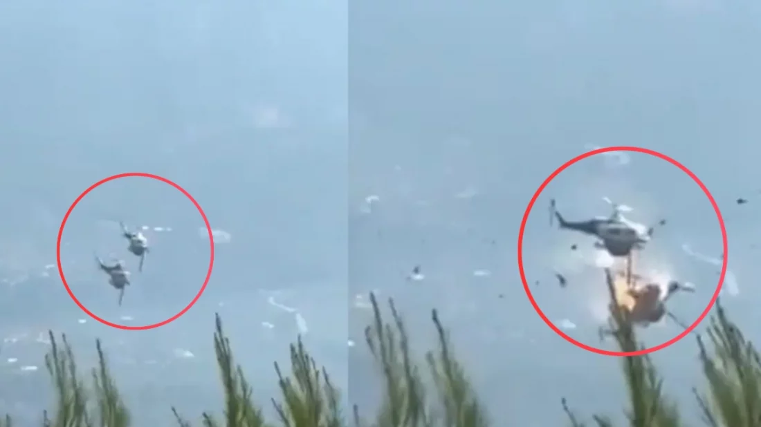 গ্রিসে দাবানল নেভানোর সময় আকাশে দুই হেলিকপ্টারের সংঘর্ষ, নিহত ২