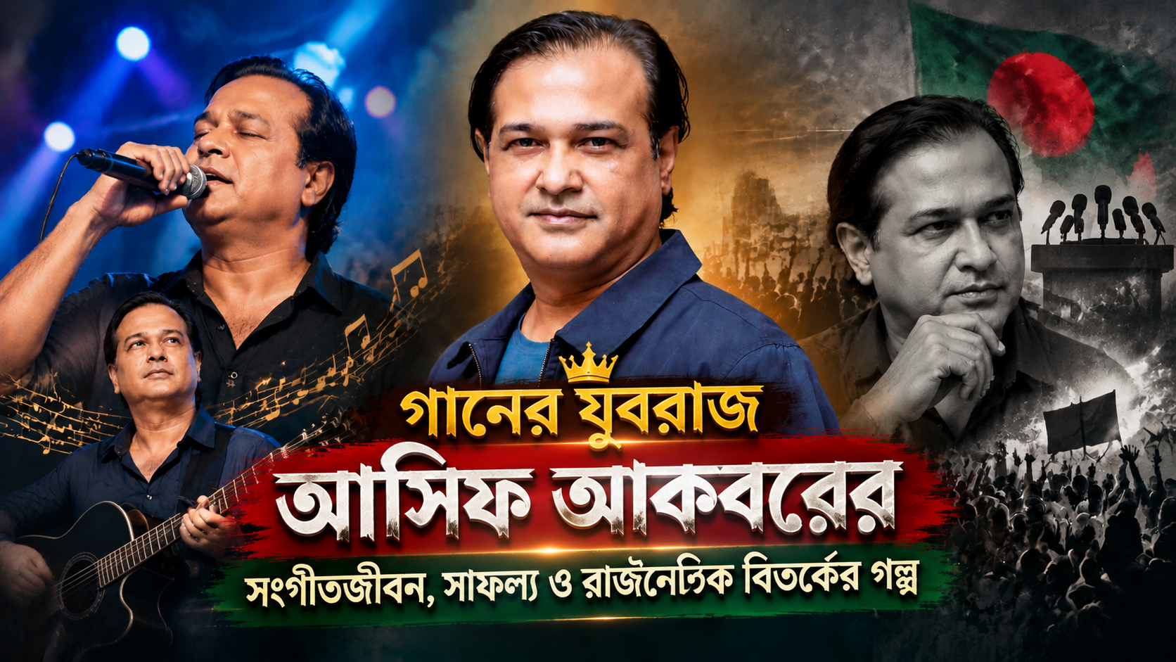 গানের যুবরাজ আসিফ আকবরের সংগীতজীবন, সাফল্য ও রাজনৈতিক বিতর্কের গল্প